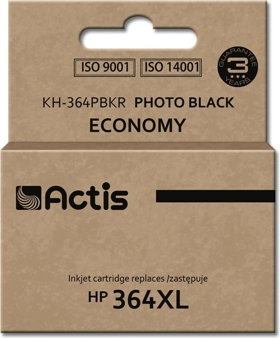Ngjyrë zëvendësuese Actis KH-364PBKR ink për HP 364XL CB322EE, 12ml, e zezë