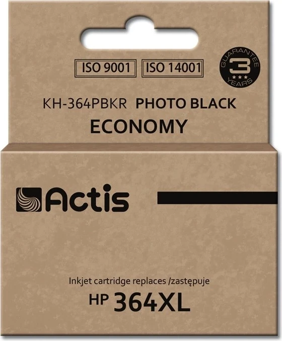 Ngjyrë zëvendësuese Actis KH-364PBKR ink për HP 364XL CB322EE, 12ml, e zezë