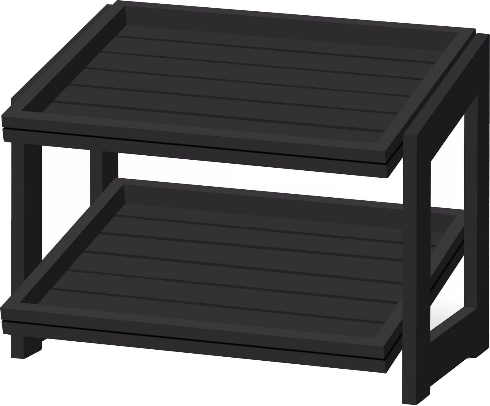 Stendë 2-nivelëshe, Fine Dine, Madeira Black, 574x323x441 mm, druri, e zezë