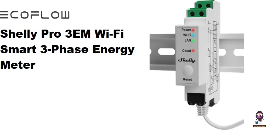 Matës i mençur EcoFlow × Shelly Smart Meter - Shelly Pro 3EM