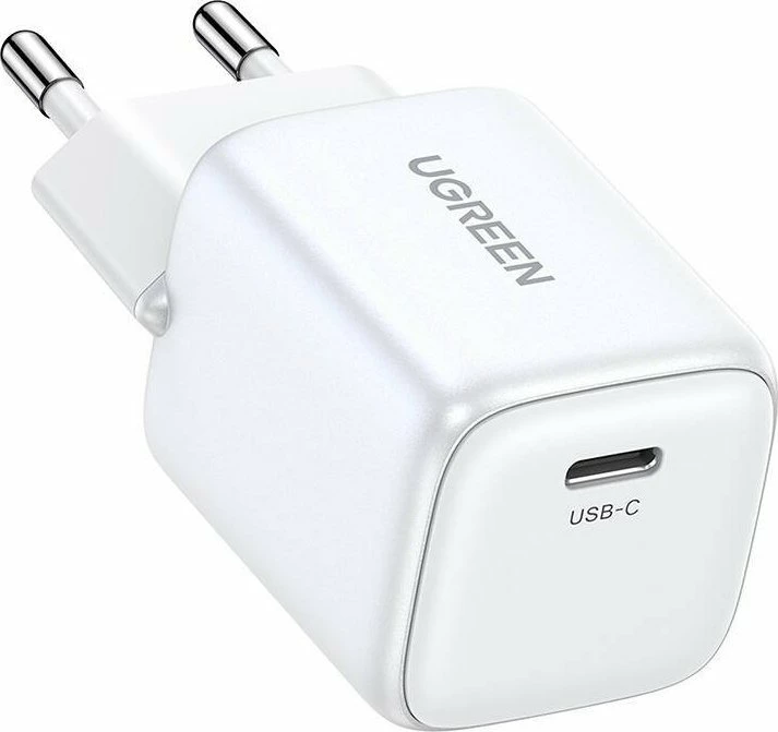 Karikues rrjeti Ugreen Nexode Mini 15324 30W 1x USB-C 3A, bardhë/argjendtë