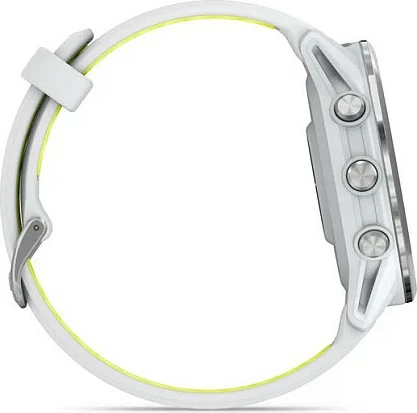 Smartwatch Garmin Forerunner 970, AMOLED 1.4", GPS, Wi‑Fi, 56 g, rrip bardhë/verdhë