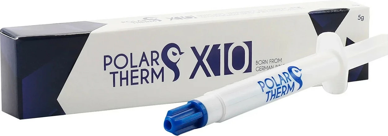 Pastë termike Thermal Grizzly Polartherm PT X10, 5g, me spatulë, blu/bardhë