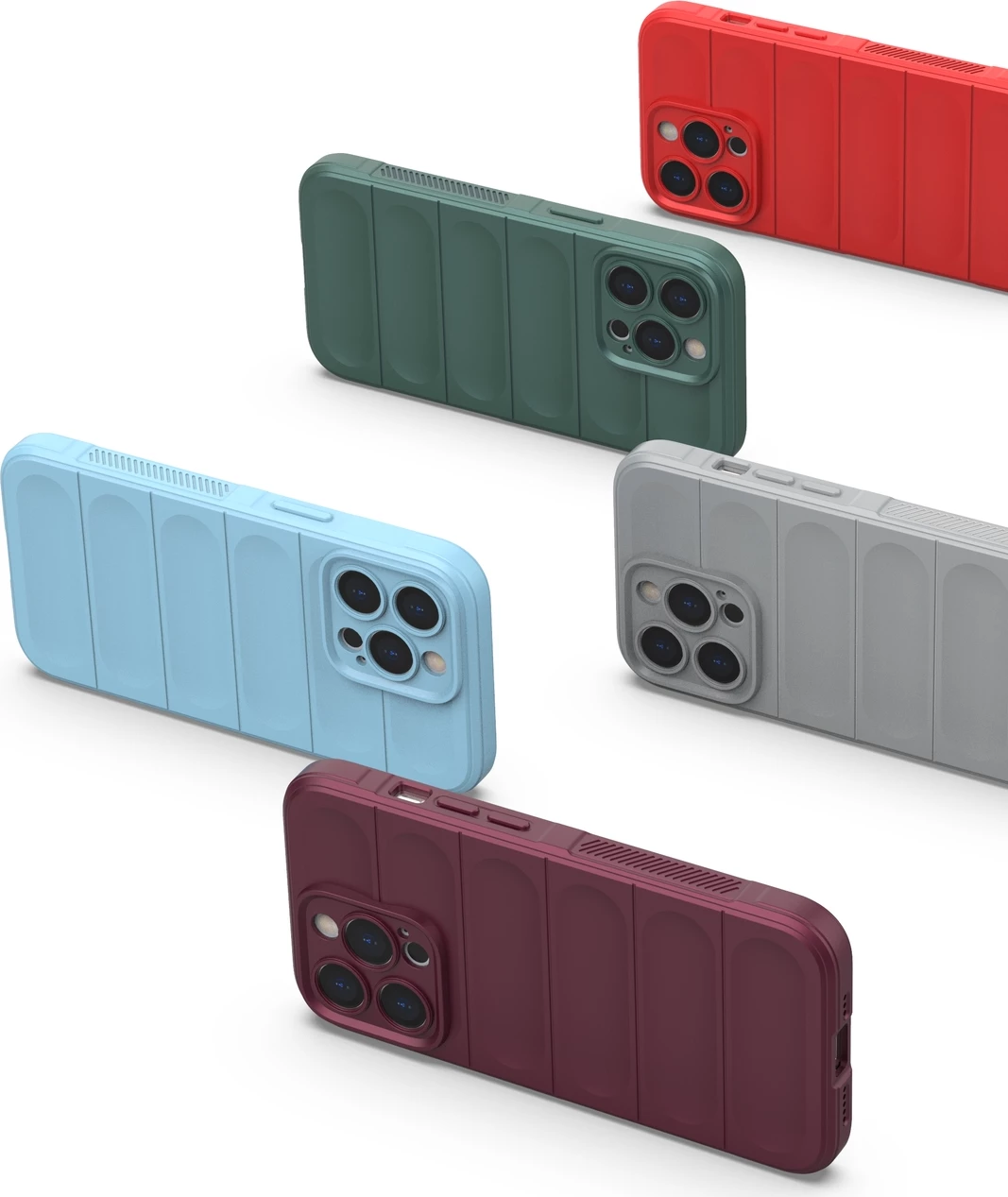 Mbështjellës Hurtel Magic Shield Case për iPhone 13 Pro, fleksibël, i blinduar, Kaltër e lehtë