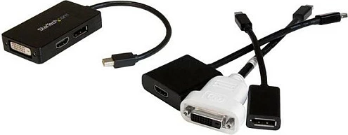 Adapter A/V StarTech MDP2DPDVHD, Mini DisplayPort në DisplayPort/HDMI/DVI, 0.15 m, i zi