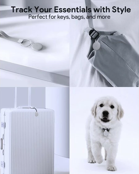 Tracker Bluetooth AUKEY Track Mate 1, Find My, gri e errët