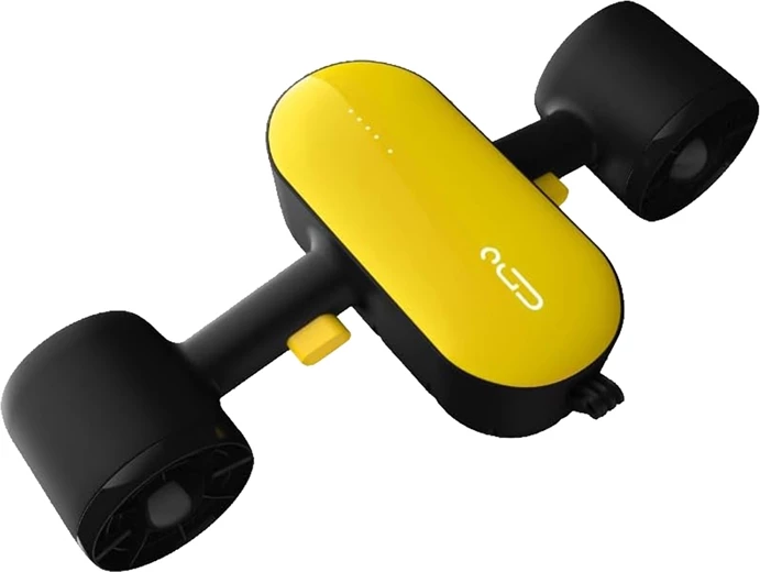 Skuter nënujor Geneinno S2, i zi dhe i verdhë