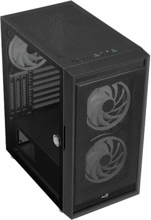 Kuti kompjuteri Aerocool GRAPHITE-G-BK-v2 FRGB, e zezë