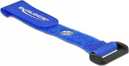 Lidhëse kabllosh me velcro DeLOCK 150x20 mm, 5 copë, blu