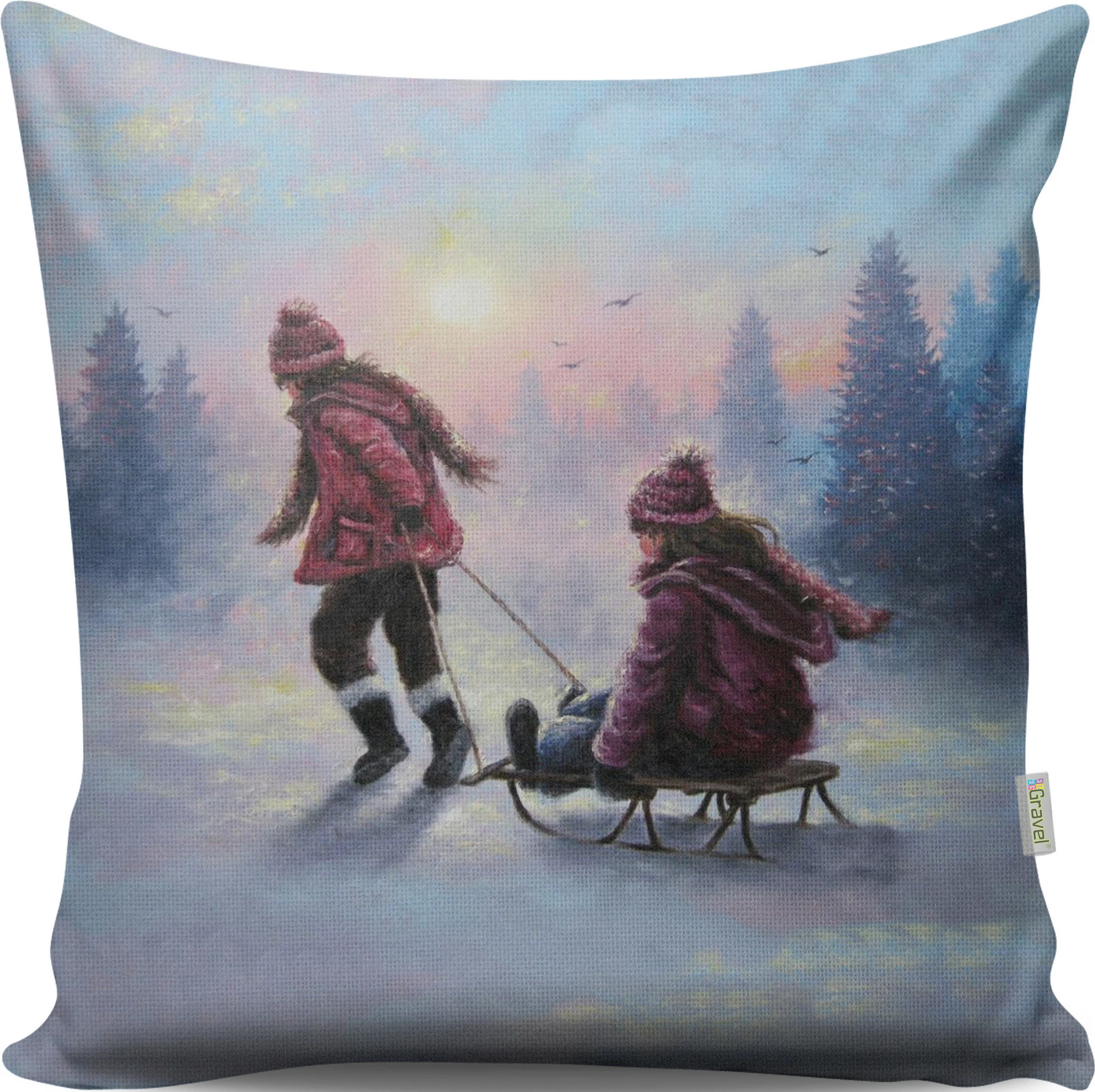 Jastëk dekorativ Evila Originals, A13080, shumëngjyrësh, 43x43cm