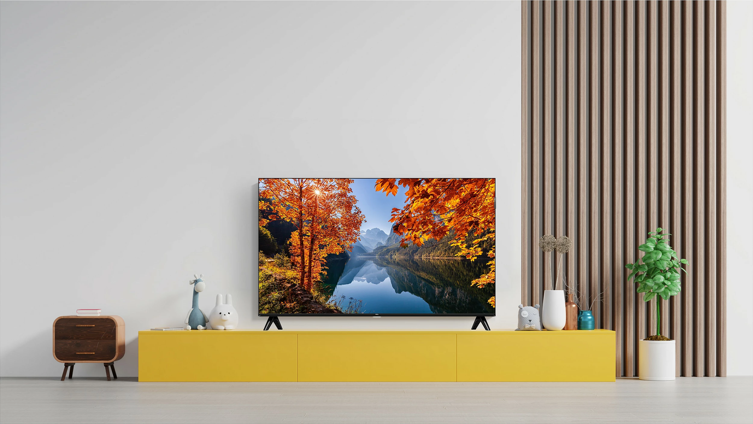 Televizor TCL 32V4C, 32" QLED HD (WXGA), Android TV, HDR10, Triple Tuner, i zi