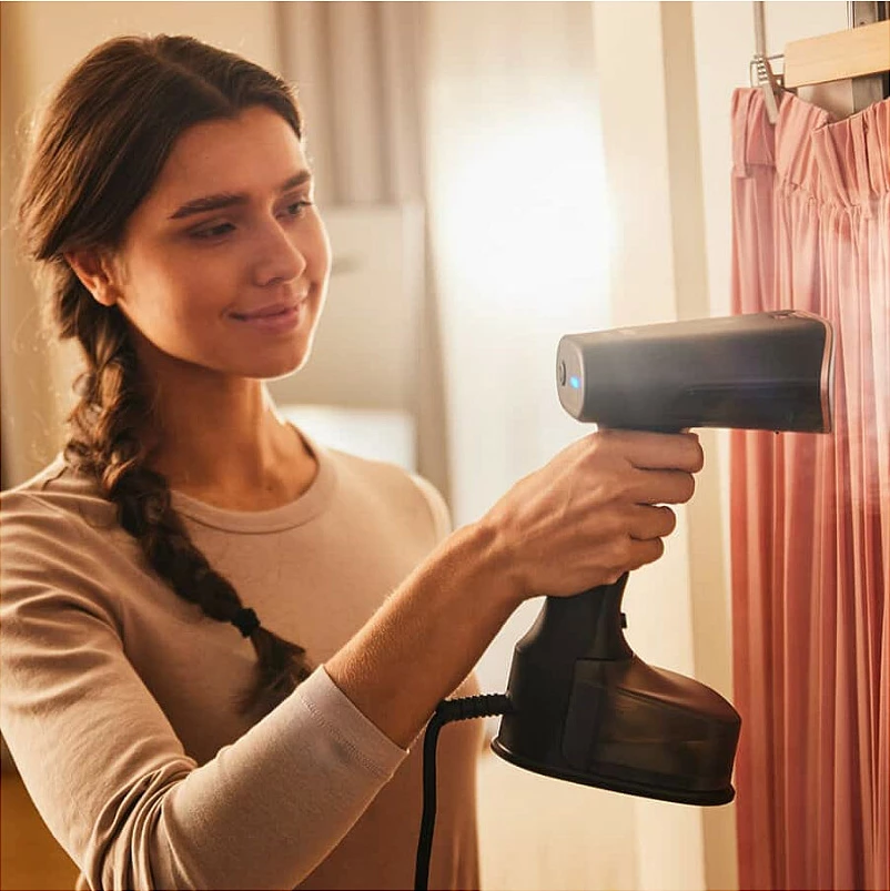 Hekur me avull Braun QuickStyle 7 GS7077BK, rezervuar 0.25L, kabllo 3m, zi/bakër