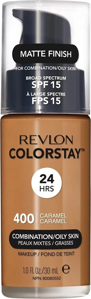 Fondatinë Revlon ColorStay për lëkurë të kombinuar/yndyrshme SPF15 400 Caramel 30ml