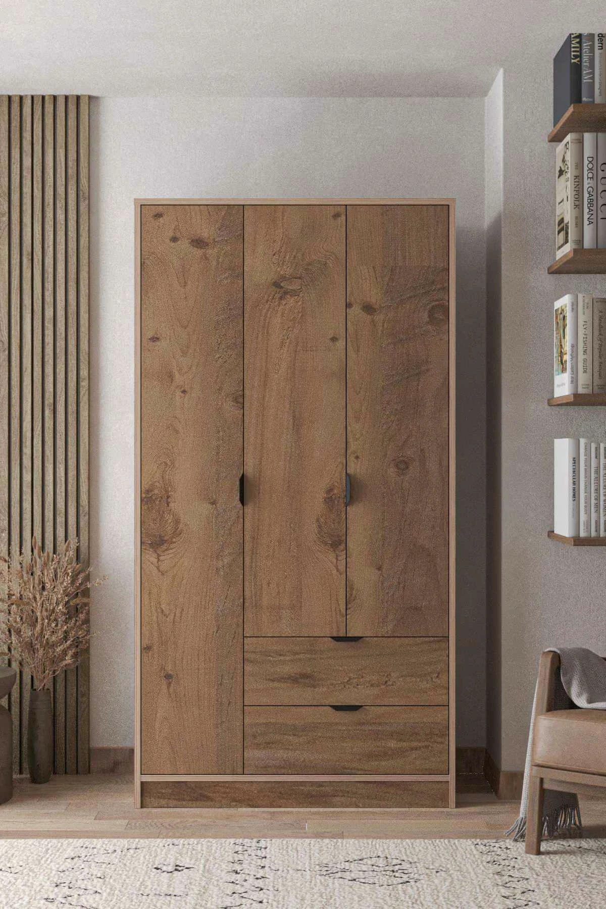 Dollap Skye Decor Arden 3, ngjyrë Atlas Pine