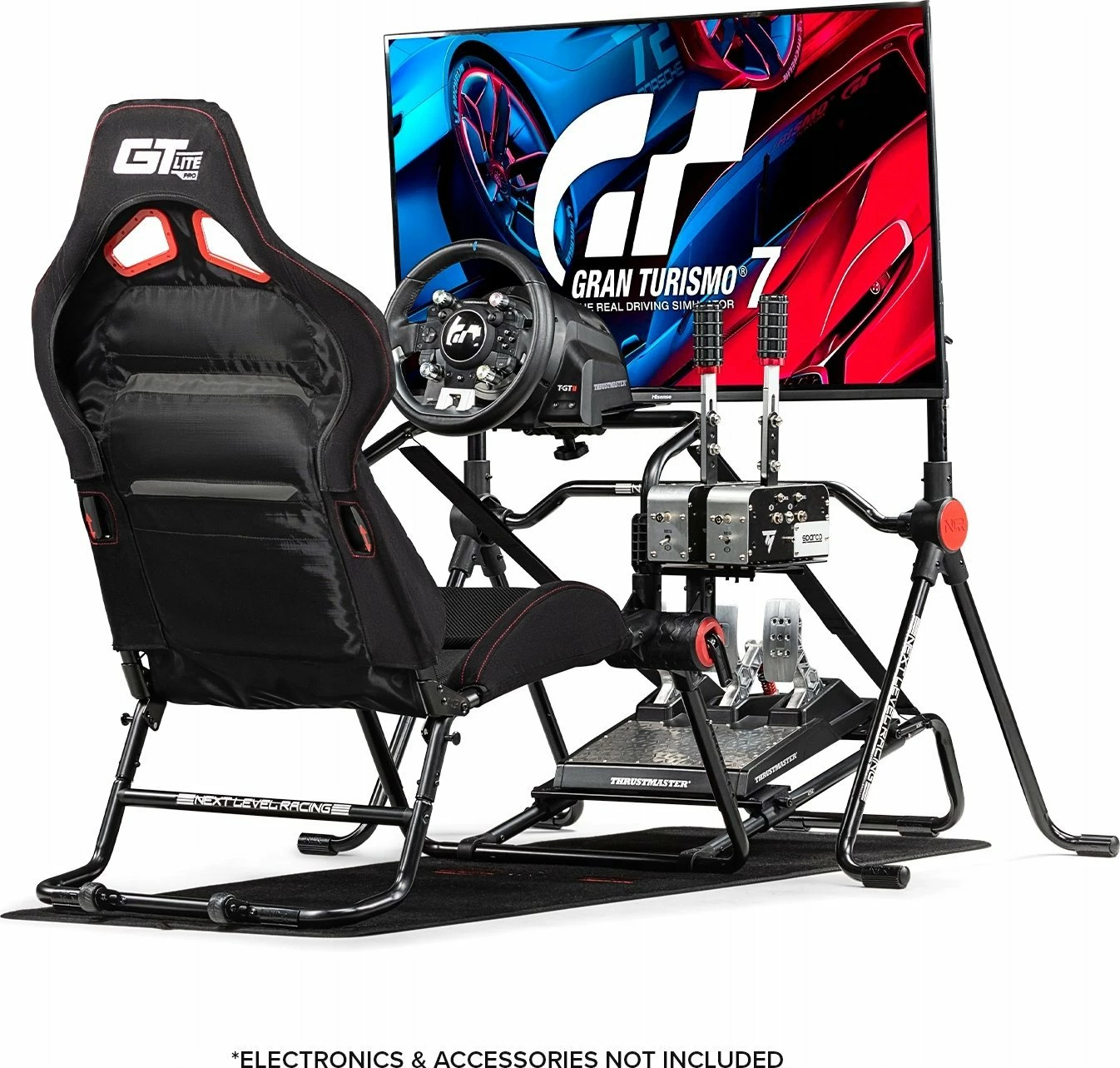 Kokpit simulimi garash Next Level Racing GTLite Pro NLR-S031, palosës, për Direct Drive deri 13 Nm, i zi