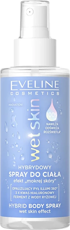 Sprej trupi për femra Eveline Cosmetics Wet Skin Hybrid, 150ml