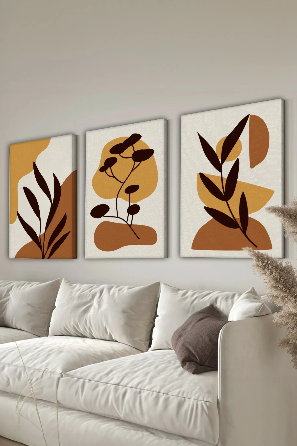 Set pikturash dekorative në kanavacë, shumëngjyrëshe, 3 pjesë, 30x40cm