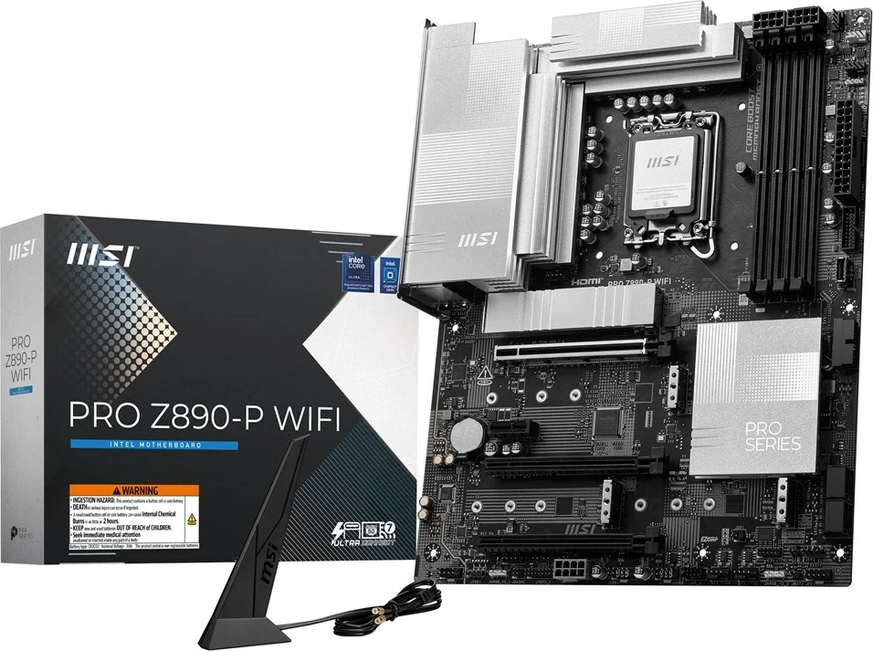 Pllakë amë MSI PRO Z890-P WIFI, Intel Z890, ATX, E zezë