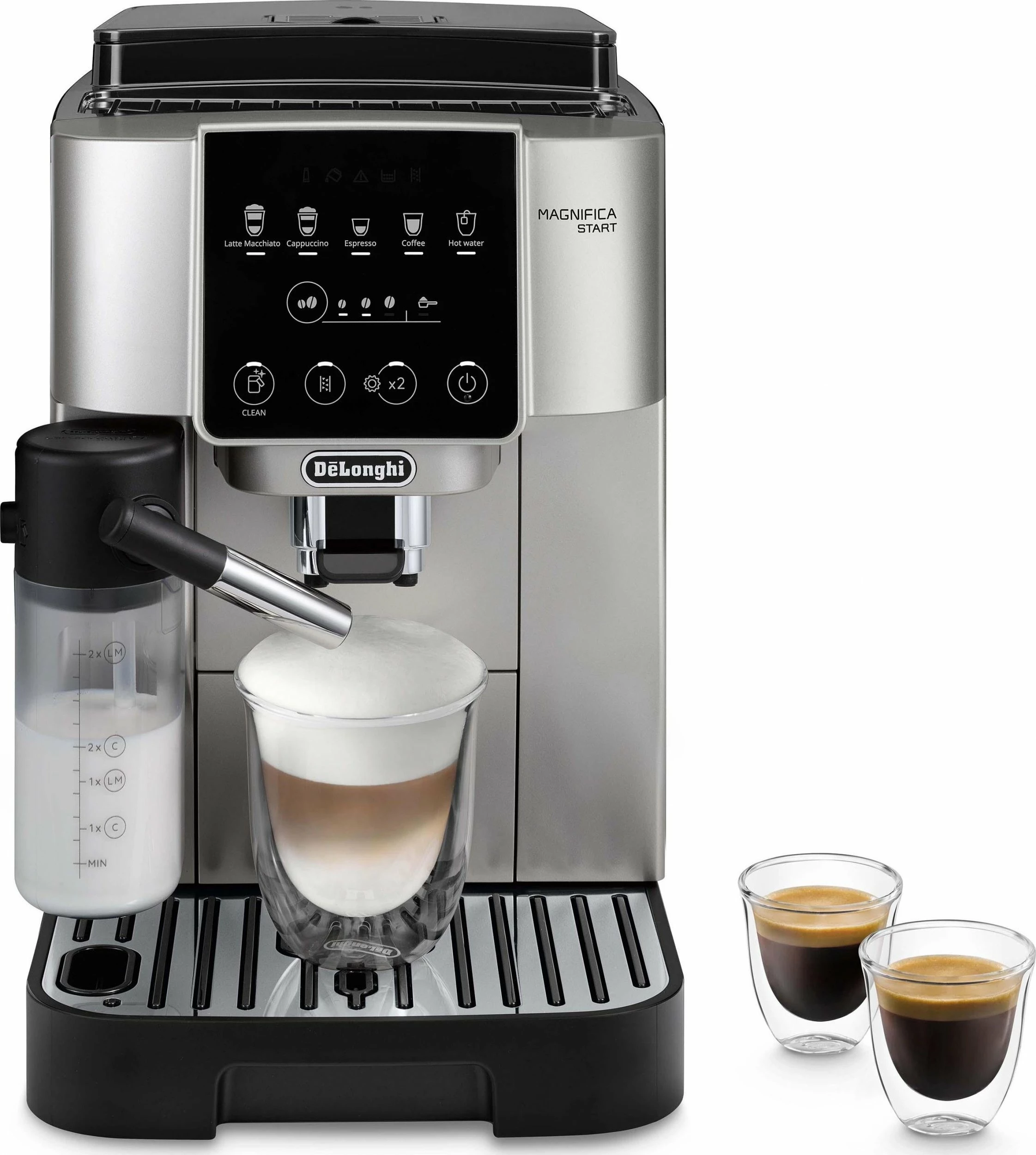 Makinë espresso automatike DeLonghi Magnifica Start ECAM 220.80.SB 1.8L 1450W 15 bar, zi dhe argjend