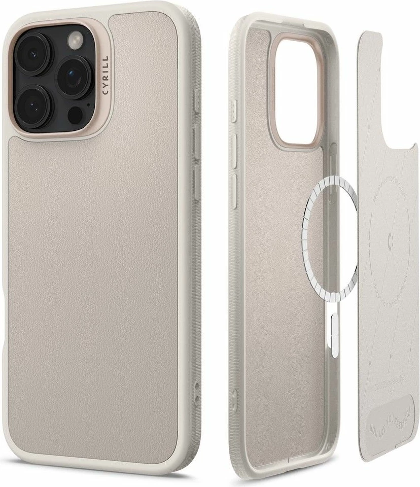 Mbështjellës Spigen Cyrill Kajuk MagSafe për iPhone 16 Pro Max, Bezha