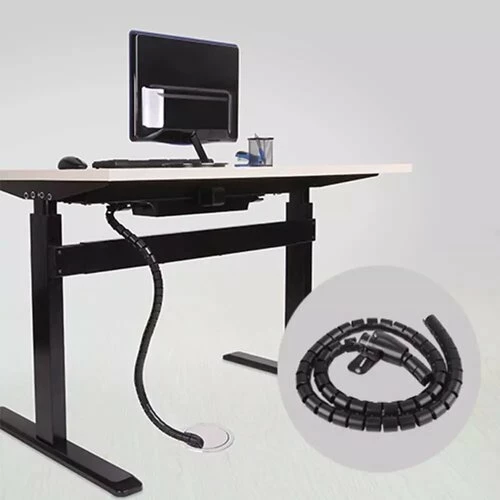 Kit menaxhimi kabllosh për tavolinë UVI Desk UVICMK, 6 copë, e zezë