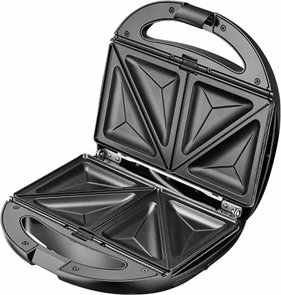 Toaster multifunksional Adler AD3040 5-në-1 1200W, set me 5 pllaka, argjendtë/zi