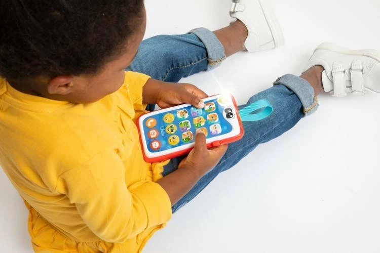 Celular lodër interaktiv Chicco My First Smartphone CHICZ-1441, 6-36 muaj, 15 butona, dy gjuhë, kuqe/bardhë