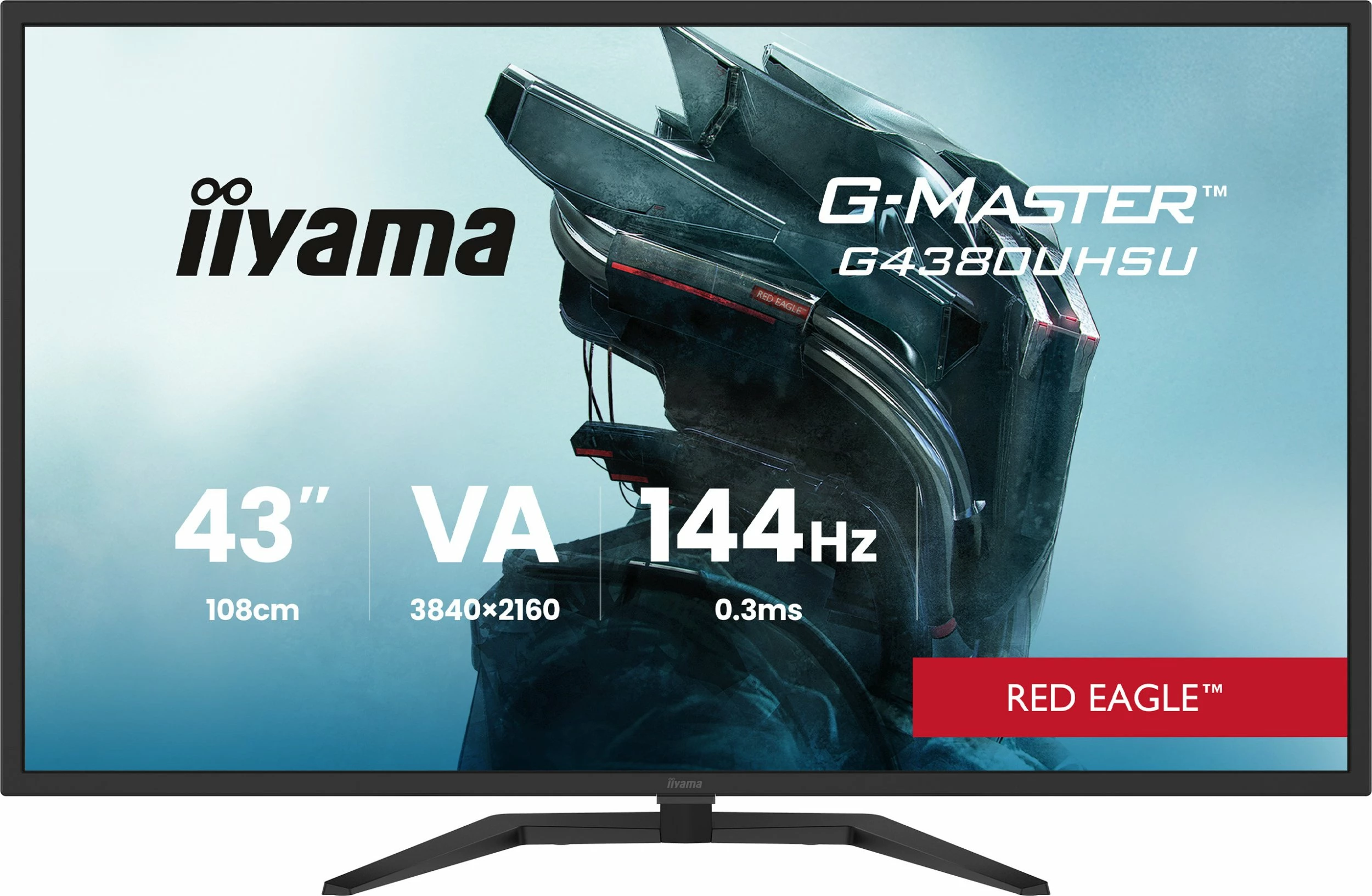 Monitor gaming iiyama G-Master G4380UHSU-B2 43\" 4K UHD 144Hz 0.3ms, i zi