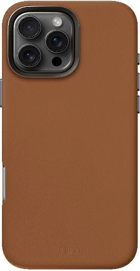 Mbështjellës UNIQ Lyden MagClick për iPhone 16 Pro Max, kafe