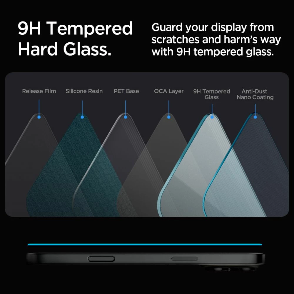 Xham mbrojtës Spigen Glas.tR EZ Fit për iPhone 16 Pro