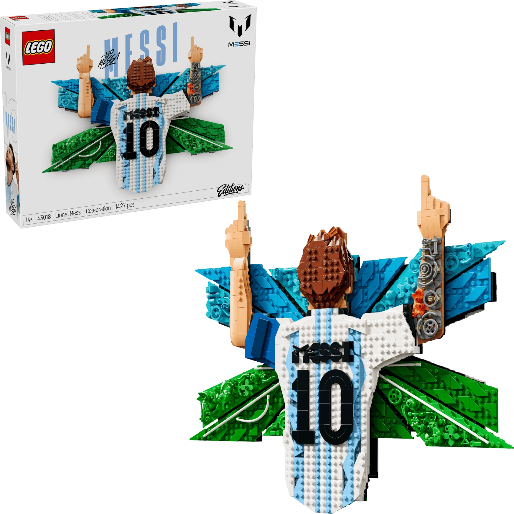 Set LEGO LEGO Editions Football Lionel Messi Celebration 43018, 1427 copë