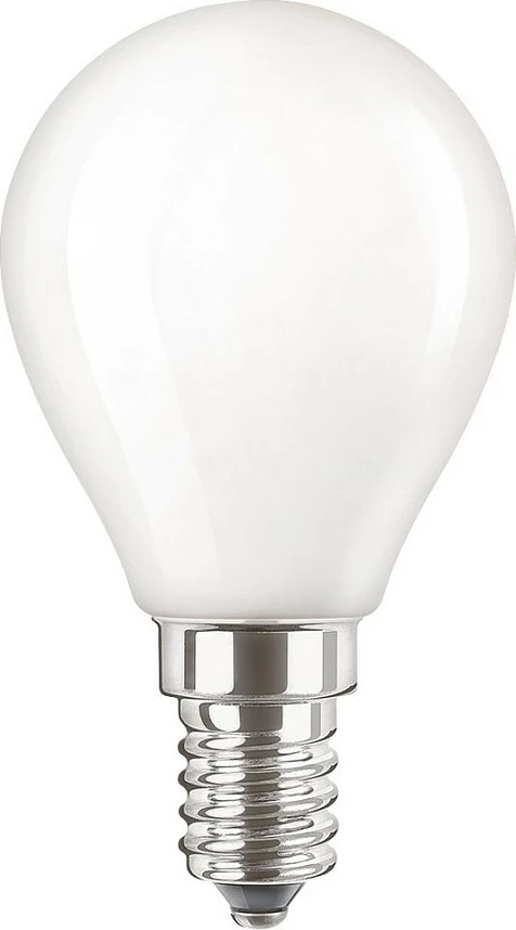 Llambë LED Philips CorePro LEDluster ND 4.3W (ekuiv. 40W), E14, 2700K (827), P45, frosted, e bardhë