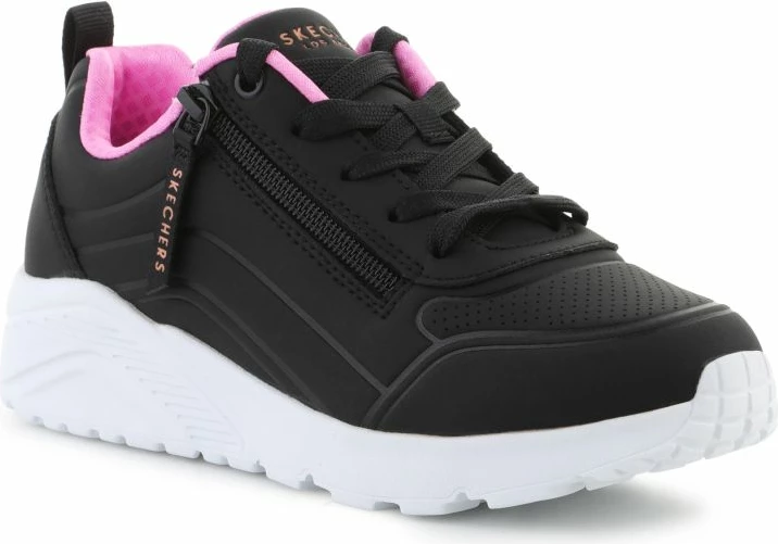 Atlete fëmijësh Skechers UNO LITE EASY ZIP 310387L-BKRG, të zeza/ari rozë