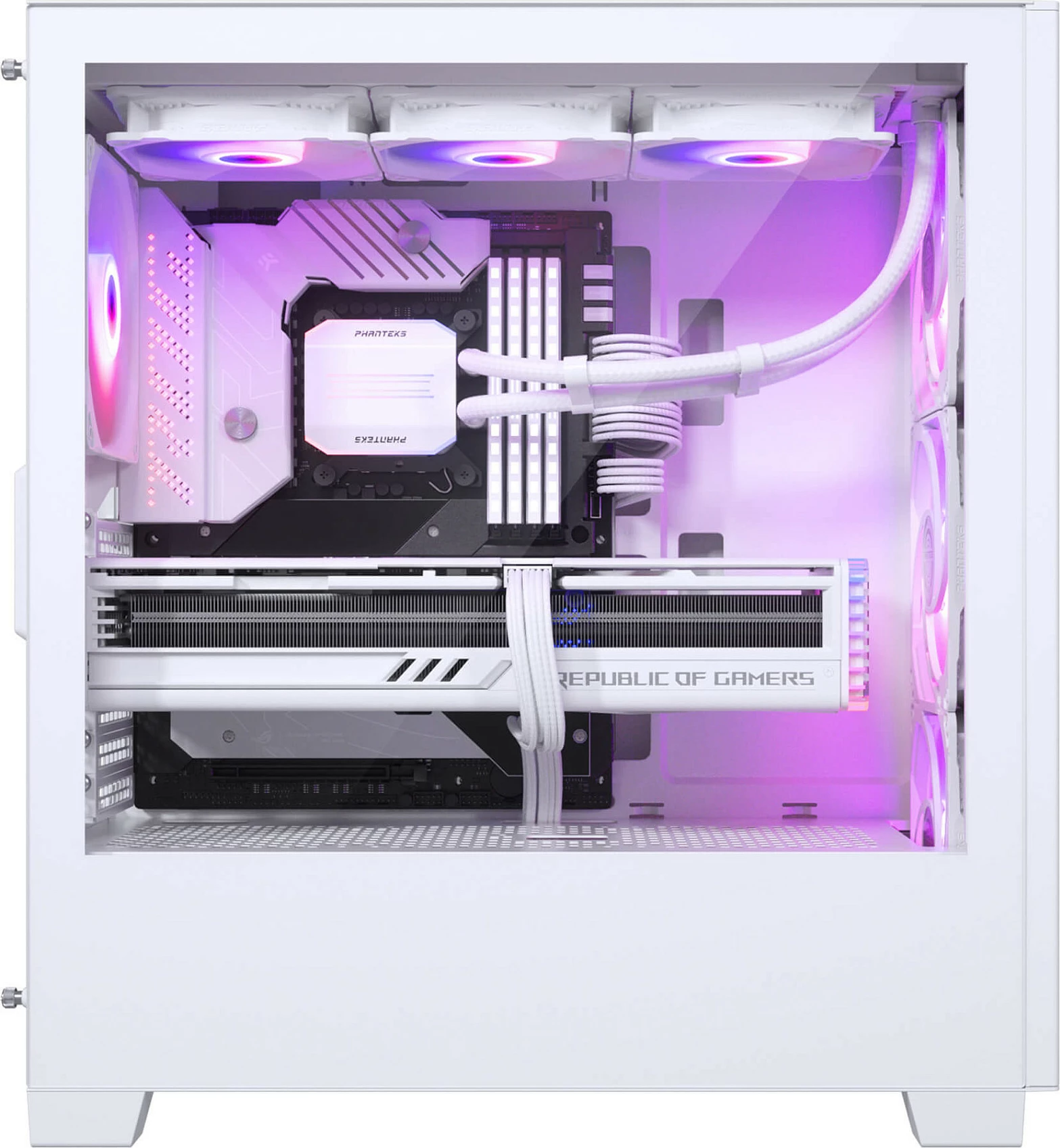 Kasë Phanteks XT Pro Ultra, Midi/Mini Tower, Tempered Glass, e bardhë