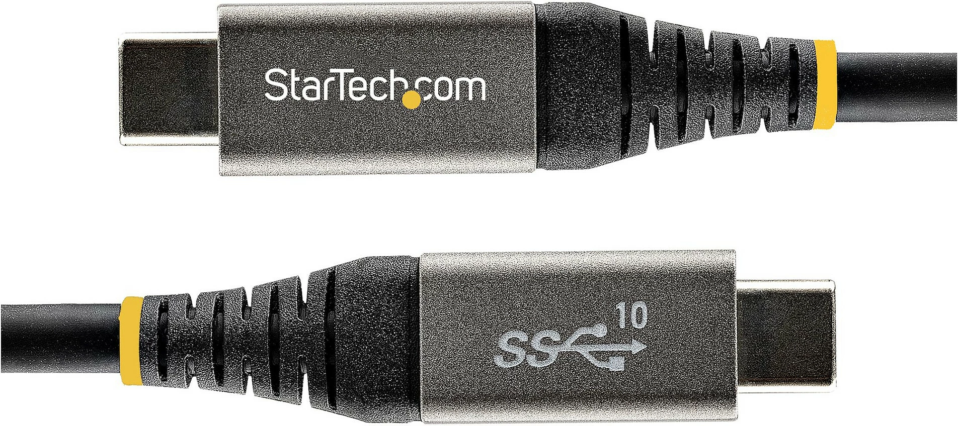 Kabllo USB-C StarTech USB31CCV50CM, 0.5m, 10Gbps, PD 100W (5A), DP Alt Mode, gri/zezë