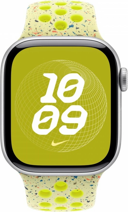 Rrip sportiv Nike për Apple Watch, 40 mm, M/L, gjelbër-verdhë