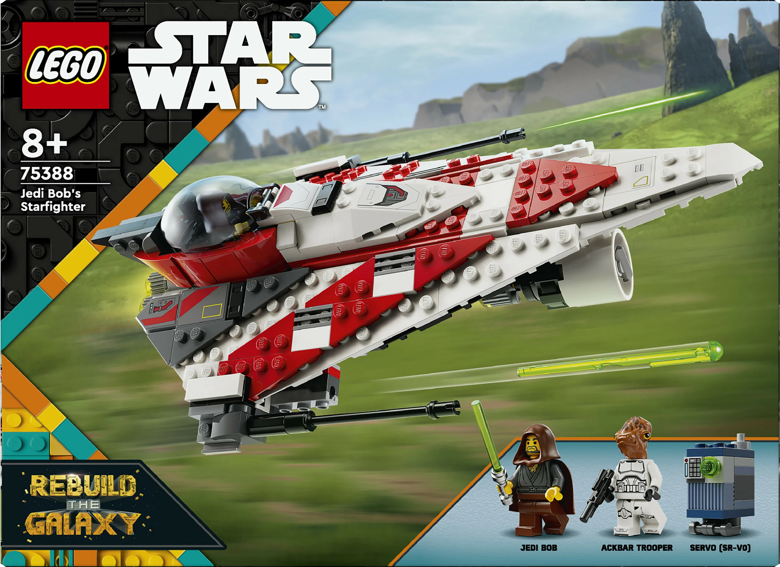 Set ndërtimi LEGO Jedi Bob's Starfighter, 305 pjesë, shumëngjyrësh