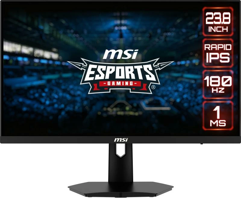 Monitor gaming, MSI, G244F E2, 23.8 inch Rapid IPS 180Hz 1ms, i zi