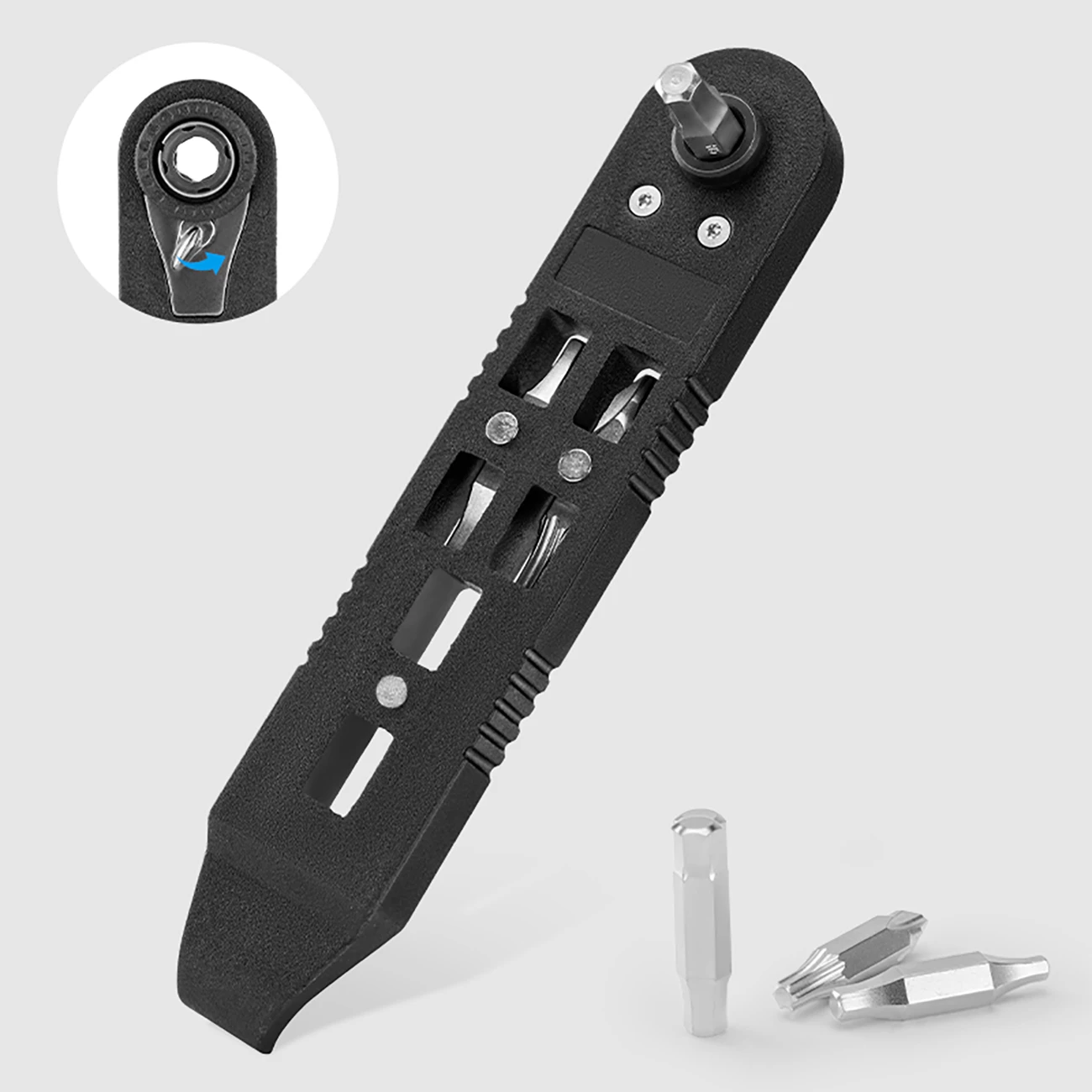 Multitool biçiklete 14-në-1, Wozinsky WZK-L2, çelësa imbus, Torx T25, PH2, leva gome, magnetik, e zezë