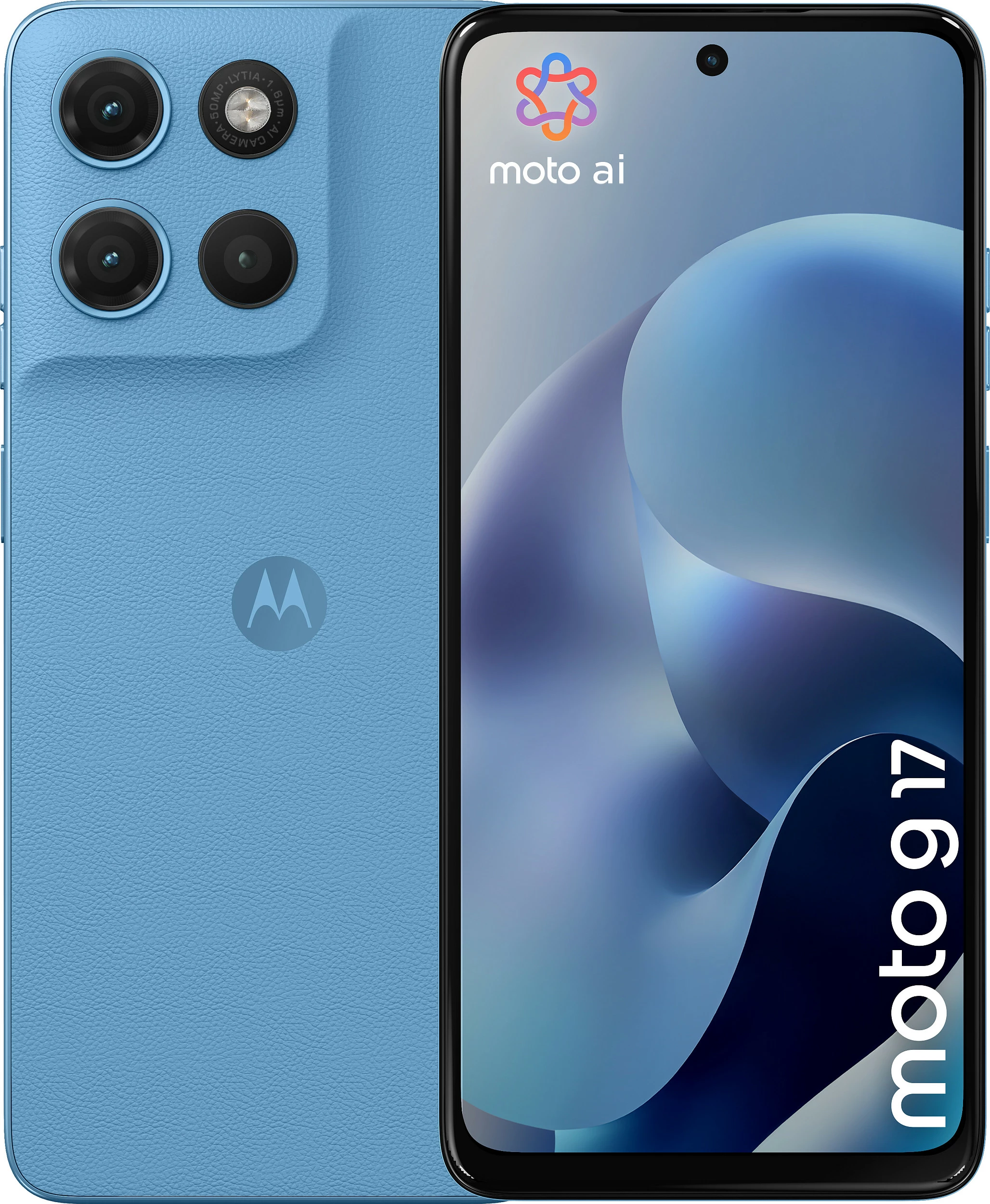 Celular Motorola moto g17, 4GB RAM, 128GB, Dual SIM, 4G, Android 15, blu Alaskan
