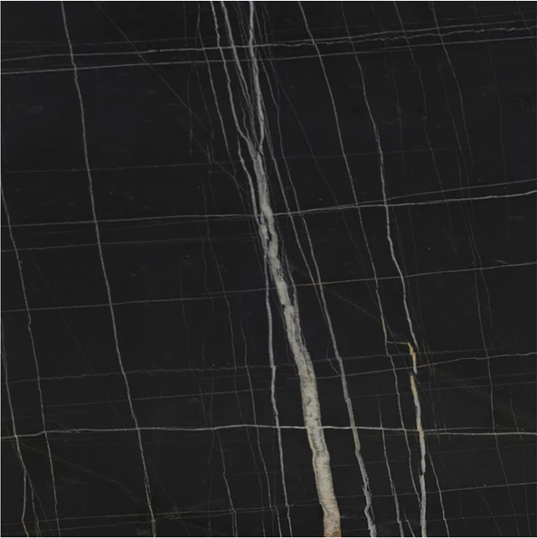 Sipërfaqe tavoline Relian, pamje mermeri të zi, HPL, 60x60cm, trashësi 12mm