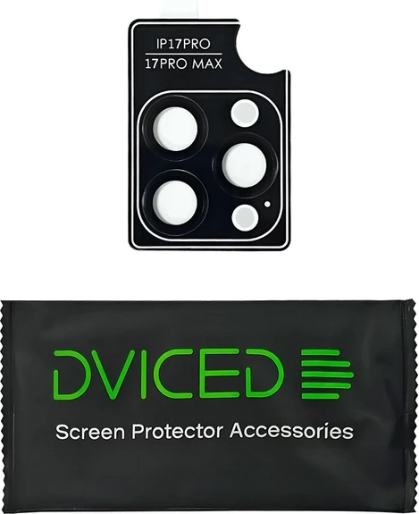 Dviced Tempered Glass Camera Protector for iPhone 17 Pro / 17 Pro Max with Applicator