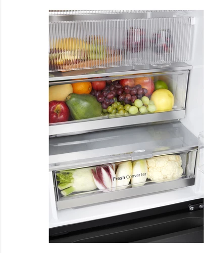 Frigorifer me ngrirës LG GBG7190CEV 349 L No Frost i zi