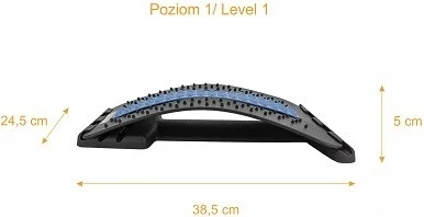 Mbështetës për shpinë MDH Qmed, i zi