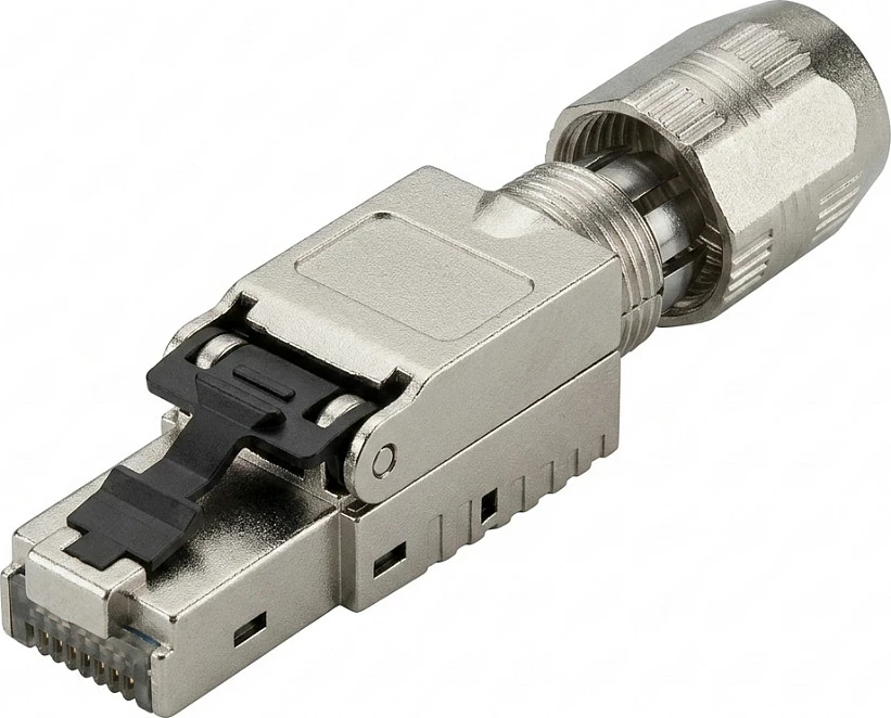 Steker rrjeti RJ45 LogiLink MP0040N, Cat.6A, 10GbE, i blinduar, argjendtë