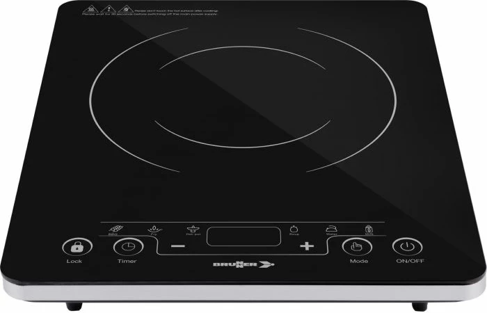 Pllakë induksioni elektrike portative BRUNNER 7202834N, 300-2000W, e zezë