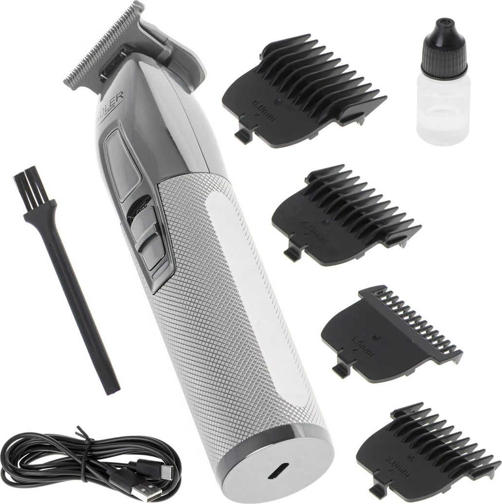 Makinë rroje Adler AD 2836S, Bateri 1400 mAh, Argjendtë