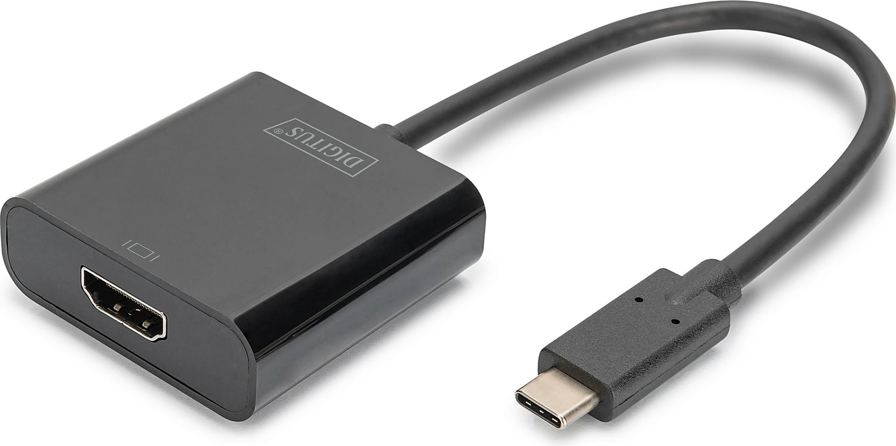 Adapter video Digitus USB-C në HDMI, i zi