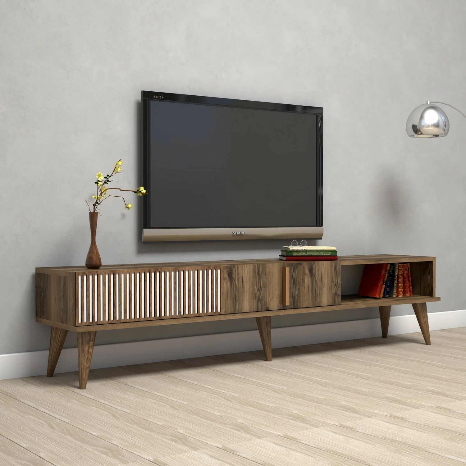 Komodë TV Hanah Home, Milan, ngjyrë arre
