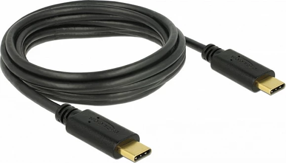 Kabllo USB-C DeLOCK 83867, USB-C në USB-C, 3 m, USB 2.0, 3A, e zezë